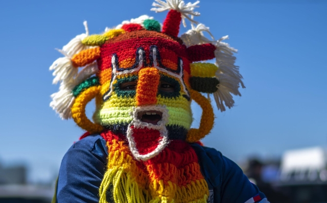 Fans arrive to watch the soccer match between Italy and Ecuador during an international friendly soccer match, Sunday, March 24, 2024, in Harrison, N.J. (AP Photo/Eduardo Munoz Alvarez)