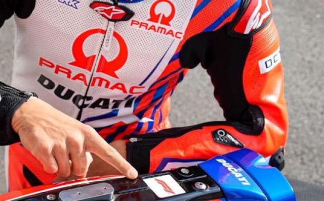 Il brand F1 sulle Ducati del team Pramac 2021