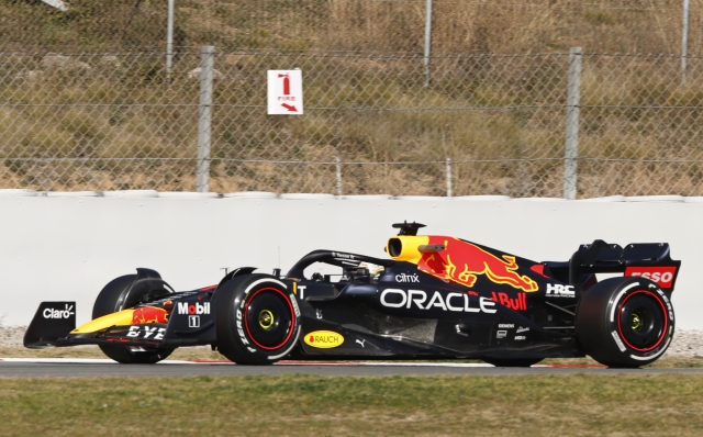 Max Verstappen Red Bull F1 test 2022