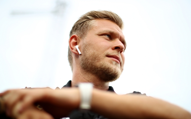 BAHRAIN, BAHRAIN - MARCH 31: Kevin Magnussen of Denmark and Haas F1 looks on, on the drivers parade before the F1 Grand Prix of Bahrain at Bahrain International Circuit on March 31, 2019 in Bahrain, Bahrain. (Photo by Mark Thompson/Getty Images)