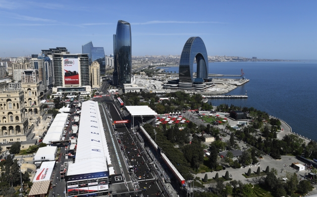 Una vista di Baku dall'alto. GETTY