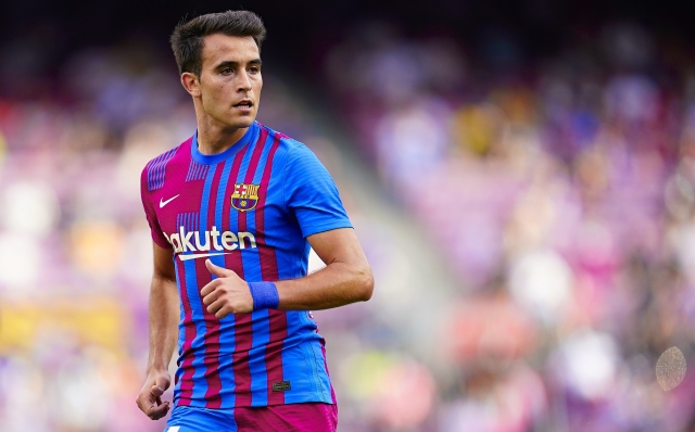 Eric Garcia of FC Barcelona during the La Liga match between FC Barcelona and Levante UD played at Camp Nou Stadium on September 26, 2021 in Barcelona, Spain. (Photo by Sergio Ruiz / PRESSINPHOTO)