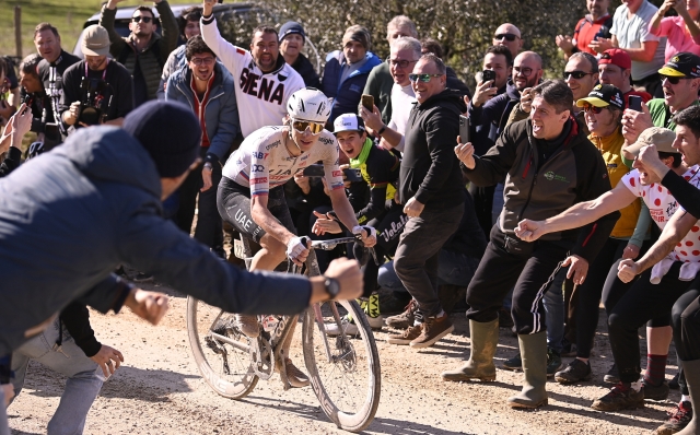 POGACAR Tadej  men's elite race of the 'Strade Bianche' (White Roads)one day cycling race (215km) from and to Siena - Tuscany,- Saturday, MARCH 2, 2024. Sport - cycling . (Photo by Fabio Ferrari/Lapresse)