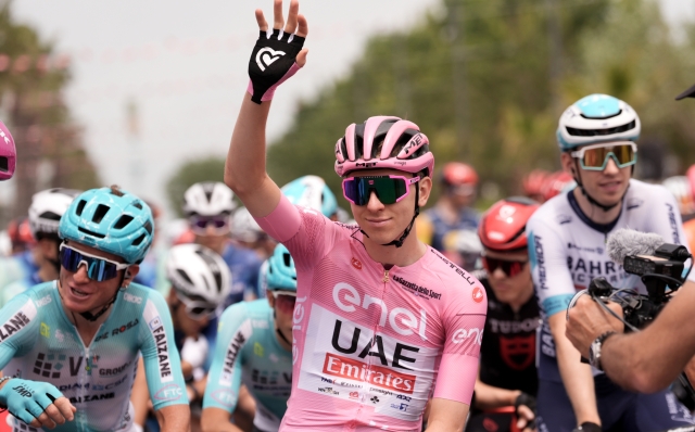Pogacar Tadej (Team Uae Emirates) pink jersey, during the stage 12 of the of the Giro d'Italia from Martinsicuro to Fano , 16 May 2024 Italy. (Photo by Massimo Paolone/Lapresse)