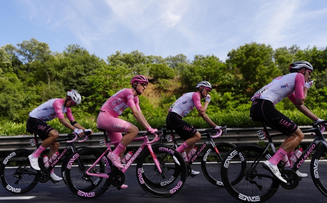 Pogačar Tadej (Team Uae Emirates) during the stage 21 of the of the Giro d'Italia from Rome to Rome, Italy. Sunday, May 26, 2024 Sport cycling  (Photo by Fabio Ferrari/Lapresse)