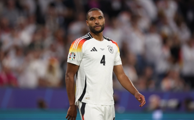 MUNICH, GERMANY - JUNE 14: Jonathan Tah of Germany looks on during the UEFA EURO 2024 group stage match between Germany and Scotland at Munich Football Arena on June 14, 2024 in Munich, Germany. (Photo by Alexander Hassenstein/Getty Images)