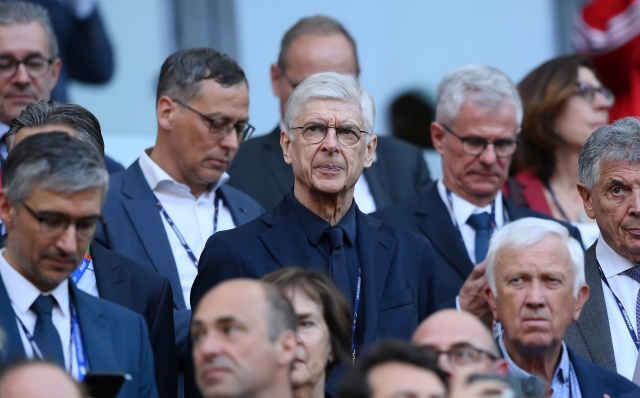 COLOGNE, GERMANY - JUNE 19: Arsene Wenger, Chief of Global Football Development of FIFA, looks on prior to the UEFA EURO 2024 group stage match between Scotland and Switzerland at Cologne Stadium on June 19, 2024 in Cologne, Germany. (Photo by Justin Setterfield/Getty Images)