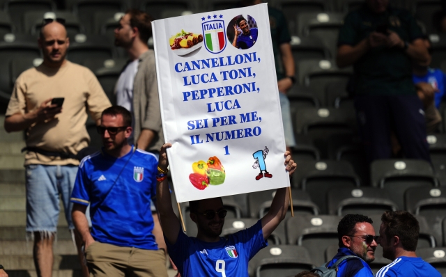 Italy fan  during the Euro 2024 soccer match between Swiss and Italy at the Olympiastadion, Berlin, Germany - Saturday 29, June, 2024. Sport - Soccer . (Photo by Fabio Ferrari/LaPresse)