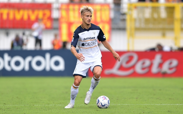 Foto Claudio Grassi/LaPresse 17 Settembre 2023 - Monza, Italia - sport, calcio - Monza vs Lecce - Campionato italiano di calcio Serie A TIM 2023/2024 - U-Power Stadium. Nella foto: Pontus Almqvist (US Lecce)

September 17, 2023 - Monza, Italy - sport, soccer - AC Monza vs US Lecce - Italian Serie A TIM Football Championship 2023/2024 - U-Power Stadium. In the pic: Pontus Almqvist (US Lecce)