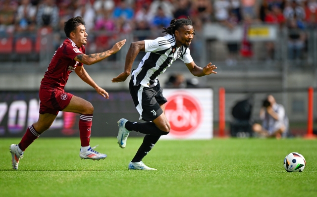 NUREMBERG, GERMANY - JULY 26: Khephren Thuram of Juventus during the 1. FC Nürnberg v Juventus - Pre- season Friendly on July 26, 2024 in Nuremberg, Germany.  (Photo by Daniele Badolato - Juventus FC/Juventus FC via Getty Images)