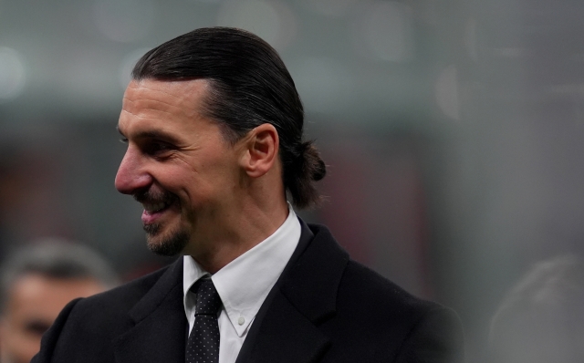 Zlatan Ibrahimovic before the  Milan and Genoa at San Siro  Stadium in Milan  , North Italy - Sunday , December 15  , 2024. Sport - Soccer . (Photo by Spada/LaPresse)