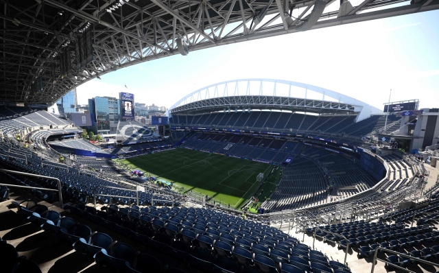 SEATTLE, WASHINGTON - JUNE 19: General view inside the stadium before the FIFA World Cup 2026 Group D match between USA and Australia at Seattle Stadium on June 19, 2026 in Seattle, Washington. Alex Grimm/Getty Images/AFP (Photo by ALEX GRIMM / GETTY IMAGES NORTH AMERICA / Getty Images via AFP)