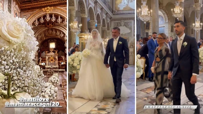 Mattia Zaccagni e Chiara Nasti si sono sposati, le foto social del matrimonio