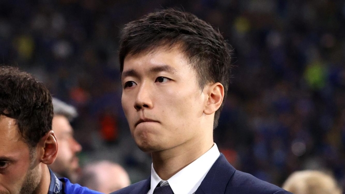 ISTANBUL, TURKEY - JUNE 10: Steven Zhang looks on at the end of the UEFA Champions League 2022/23 final match between FC Internazionale and Manchester City FC at Atatuerk Olympic Stadium on June 10, 2023 in Istanbul, Turkey. (Photo by Francesco Scaccianoce - Inter/Inter via Getty Images)