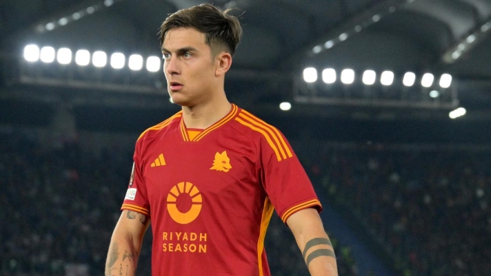 Paulo Dybala (21 AS Roma) during the UEFA Europe League soccer match between first leg of the round of 16 between Roma and Brighton FC at the Rome's Olympic stadium, Italy - Thursday, March 7, 2024 - Sport  Soccer ( Photo by Alfredo Falcone/LaPresse )