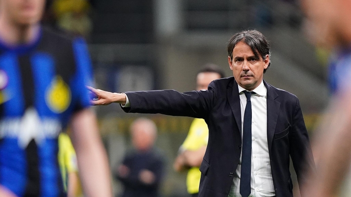 Inter?s Simone Inzaghi during the Serie A soccer  match between Inter and Cagliari  at  San Siro stadium   , north Italy - Sunday 14 , April , 2024. Sport - Soccer . (Photo by Spada/LaPresse)EA SPORTS FC POTM (Player of the Month)