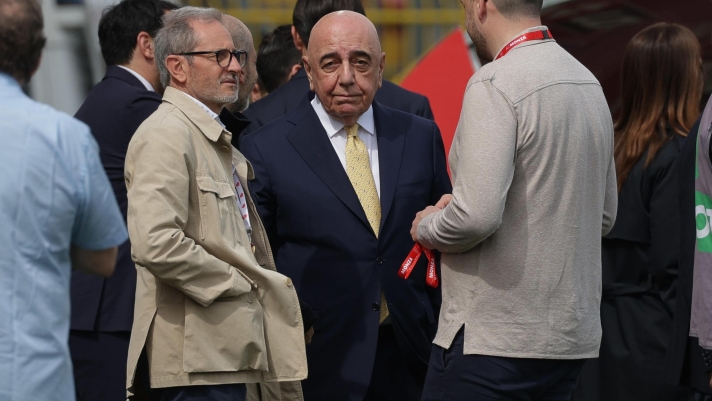 AC Monza's A.D. Adriano Galliani prior to  the Italian Serie A soccer match between AC Monza and SSC Napoli at U-Power Stadium in Monza, Italy, 7 April 2024. ANSA / ROBERTO BREGANI