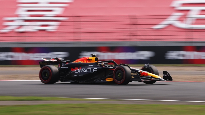 SHANGHAI, CHINA - APRIL 20: Max Verstappen of the Netherlands driving the (1) Oracle Red Bull Racing RB20 on track during qualifying ahead of the F1 Grand Prix of China at Shanghai International Circuit on April 20, 2024 in Shanghai, China. (Photo by Lars Baron/Getty Images)
