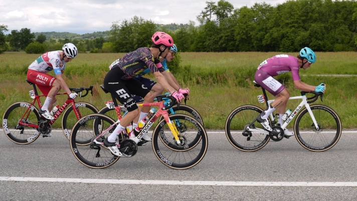 The pck during the stage 2 of the of the Giro d'Italia from San Francesco al Campo to Santuario di Oropa, Italy - Sunday May 5, 2024 Italy - Sport Cycling (Photo by Fabio Ferrari/Lapresse)
