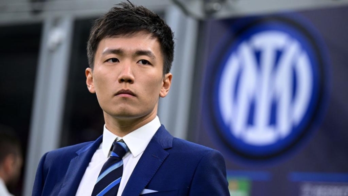 MILAN, ITALY - MAY 16: Steven Zhang President of FC Internazionale looks on prior to the UEFA Champions League semi-final second leg match between FC Internazionale and AC Milan at Stadio Giuseppe Meazza on May 16, 2023 in Milan, Italy. (Photo by Mattia Ozbot - Inter/Inter via Getty Images)