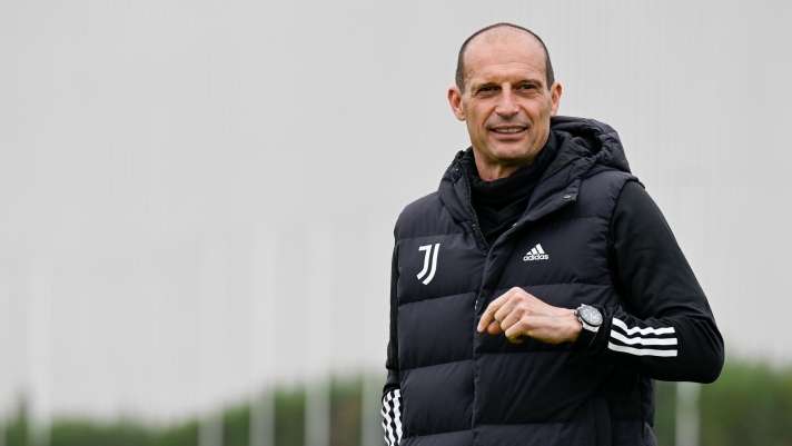 TURIN, ITALY - MAY 14: Massimiliano Allegri of Juventus during a training session at JTC on May 14, 2024 in Turin, Italy.  (Photo by Daniele Badolato - Juventus FC/Juventus FC via Getty Images)