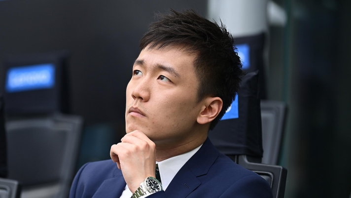 MILAN, ITALY - MAY 22: FC Internazionale President Steven Zhang looks on during the Serie A match between FC Internazionale and UC Sampdoria at Stadio Giuseppe Meazza on May 22, 2022 in Milan, Italy.