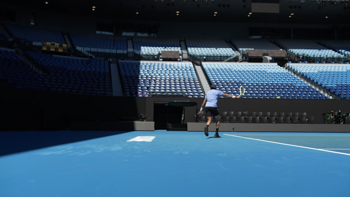 Matteo Berrettini  arrivato a Melbourne: ecco il primo allenamento in vista degli Australian Open