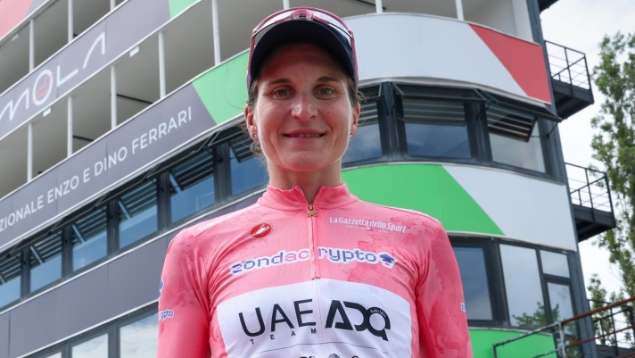 Longo Borghini Elisa winner during the 8th stage of the Giro d?Italia Women, from Forlì to Imola (Autodromo Enzo e Dino Ferrari), Italy Sunday, July 13, 2025. Sport - cycling . (Photo by Alessandro Garofalo/Lapresse)