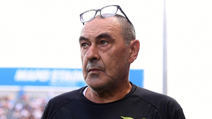 Maurizio Sarri head coach of SS Lazio during the Serie A match between US Sassuolo Calcio and SS Lazio at Mapei Stadium Citta del Tricolore on September 14, 2025 in Sassuolo, Italy. (Photo by Alessandro Sabattini/Getty Images)