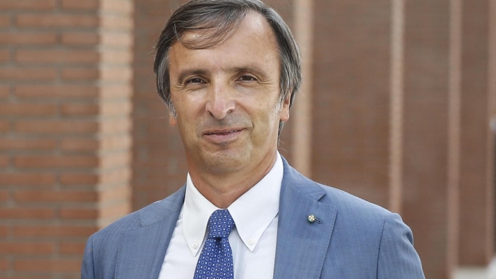 Marco Ghigliani, amministratore delegato di La7, durante il  photocall per la presentazione della nuova stagione di ''Non è l'arena'' in onda su La7, Roma 24 settembre 2020. ANSA/FABIO FRUSTACI