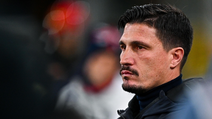 GENOA, ITALY - JANUARY 12: Fabio Pisacane, head coach of Cagliari, looks on prior to kick-off in the Serie A match between Genoa CFC and Cagliari Calcio at Stadio Luigi Ferraris on January 12, 2026 in Genoa, Italy. (Photo by Simone Arveda/Getty Images)