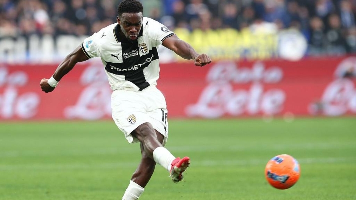  Mandela Keita of Parma Calcio in action during the Serie A match between Atalanta BC and Parma Calcio 1913 at New Balance Stadium on January 25, 2026 in Bergamo, Italy. (Photo by Marco Luzzani/Getty Images)