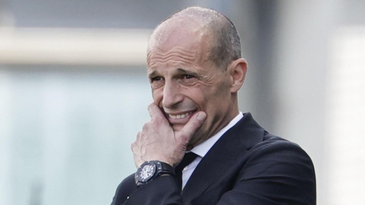 Milan's coach Massimiliano Allegri during the Italian Serie A soccer match US Sassuolo vs AC Milan at Mapei Stadium in Reggio Emilia, Italy, 3 May 2026. ANSA / SERENA CAMPANINI