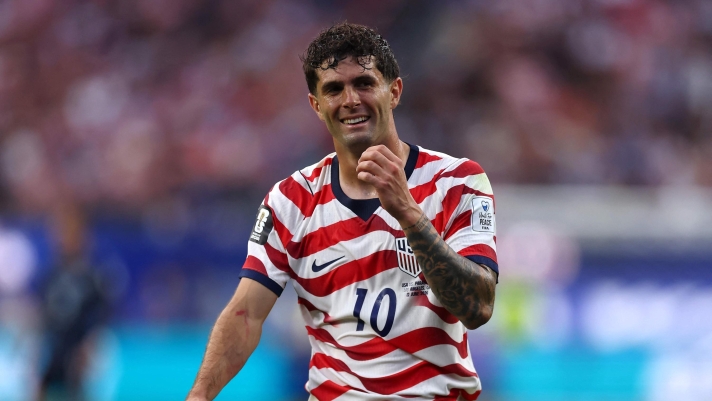  Christian Pulisic #10 of the United States in action during the FIFA World Cup 2026 Group D match between USA and Paraguay at Los Angeles Stadium on June 12, 2026 in Los Angeles, California.   Dean Mouhtaropoulos/Getty Images/AFP (Photo by Dean Mouhtaropoulos / GETTY IMAGES NORTH AMERICA / Getty Images via AFP)