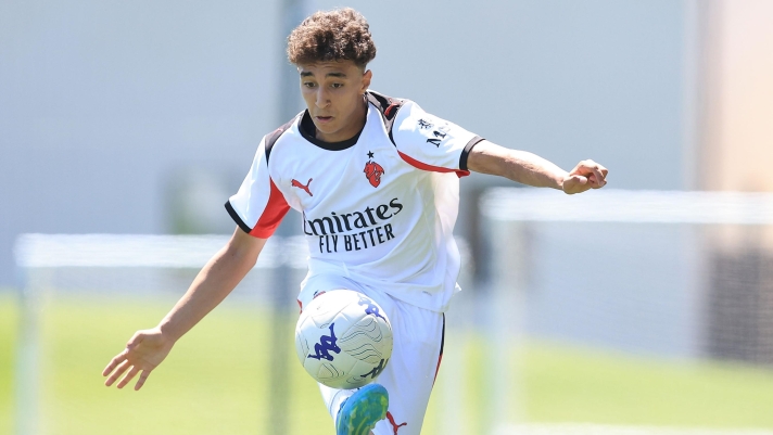  Akram Jadid of AC Milan U15 in action during the match between ACF Fiorentina U15 and AC Milan U15 at Viola Park on June 8, 2026 in Bagno a Ripoli, Italy. (Photo by Gabriele Maltinti - AC Milan/AC Milan via Getty Images)