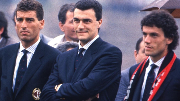 MILAN 1986-87 - PRESENTAZIONE SQUADRA ALL'ARENA DI MILANO - TASSOTTI - MANZO E DONADONI