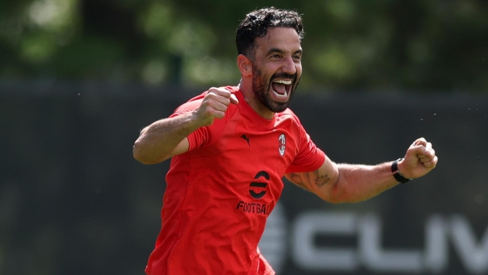  Head coach AC Milan Ruben Amorim reacts during AC Milan training session at Milanello on August 18, 2026 in Cairate, Italy. (Photo by Claudio Villa/AC Milan via Getty Images)