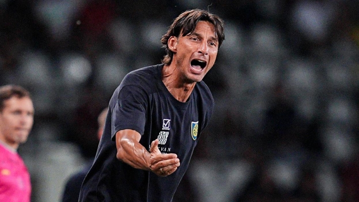 Carrarese Calcio's head coach Gabriele Cioffi  during  Frecciarossa Italian Cup 2026/ 2027 soccer match between Torino and Carrarese at the  at the Stadio Olimpico Grande Torino in Turin, north west Italy  - Saturday, August 15, 2026. Sport - Soccer . (Photo by Marco Alpozzi/Lapresse)