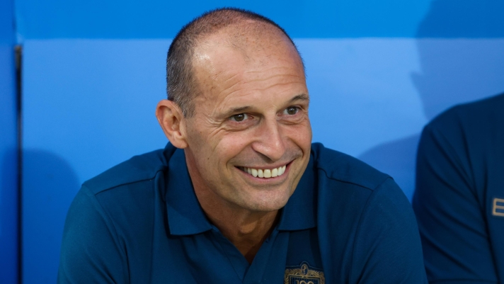 Napoliâs head coach Massimiliano Allegri   during the friendly match Napoli and Osasuna  at the Teofilo Patini Stadium in Castel Di Sangro, Central Southern Italy - Wednesday, August 05 , 2026. Sport - Soccer .  (Photo by Alessandro Garofalo/LaPresse)