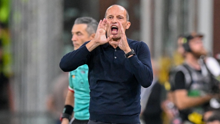 NapoliÕs head coach Massimiliano Allegri during the Serie A soccer match between Genoa and Napoli at the Luigi Ferraris Stadium in Genoa, Italy - Saturday, August 22, 2026. Sport - Soccer . (Photo by Tano Pecoraro/LaPresse)