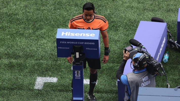 Referee Said Martinez, of Honduras checks the VAR during the World Cup round of 32 soccer match between Belgium and Senegal in Seattle, Wednesday, July 1, 2026. (AP Photo/Maddy Grassy)





Associate Press/ LaPresse
Only Italy and Spain