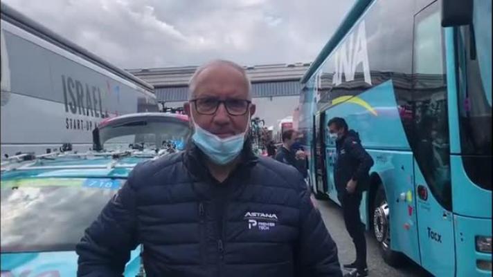 Giuseppe Martinelli, direttore sportivo dell'Astana, presenta la seconda tappa del Tour of the Alps 2021