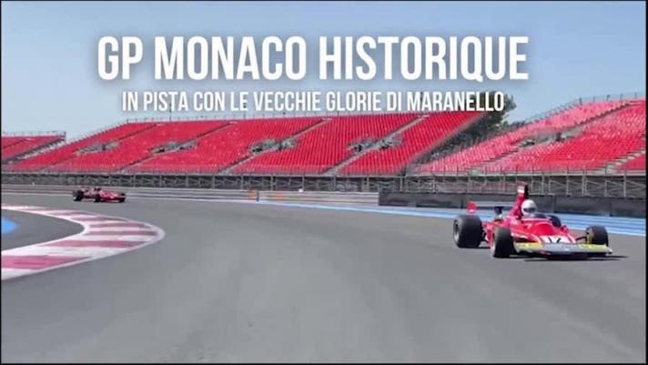 Un giro di pista con i dodici cilindri Ferrari fra i cordoli del Paul Ricard: a guidare sono Jean Alesi, René Arnoux e Alex Caffi, che parteciperanno con il team Methusalem Racing al GP storico di Monaco il 24 e 25 aprile con le 312B, 312 B3 e 312 B3-74 di Maranello