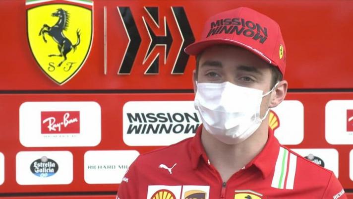Dopo le prime prove libere del Gp dell'Azerbaijan di Formula 1, sul circuito cittadino di Baku, Charles Leclerc si mostra fiducioso ai microfoni di Sky