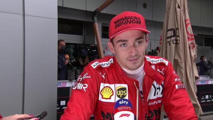 Dopo il 15esimo posto ottenuto a Sochi nel Gp di Russia, il pilota della Ferrari, Charles Leclerc, parla a Sky
