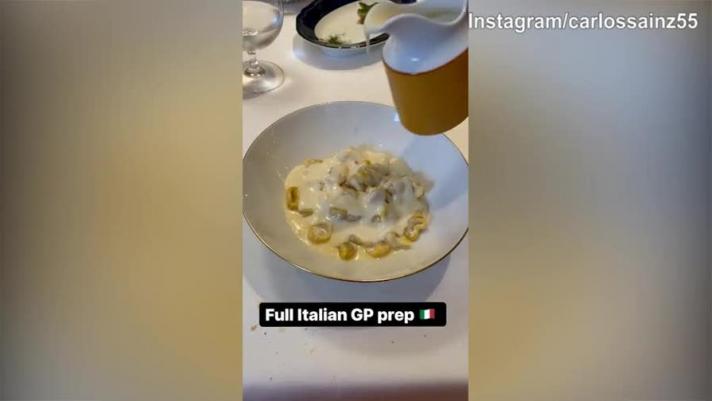 Il pilota della Ferrari fa uno strappo alla regola e si regala un pranzetto gustoso a pochi giorni dal GP in Italia