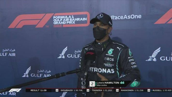 Le dichiarazioni di Lewis Hamilton, secondo nelle qualifiche nel Gran Premio fi Formula 1 in Bahrain