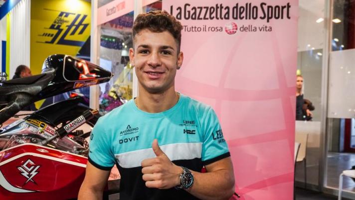 Il campione mondiale della Moto3 Lorenzo Dalla Porta allo stand Gazzetta di Eicma sulla stagione appena terminata e sul futuro in Moto2. E sulla MotoGP...