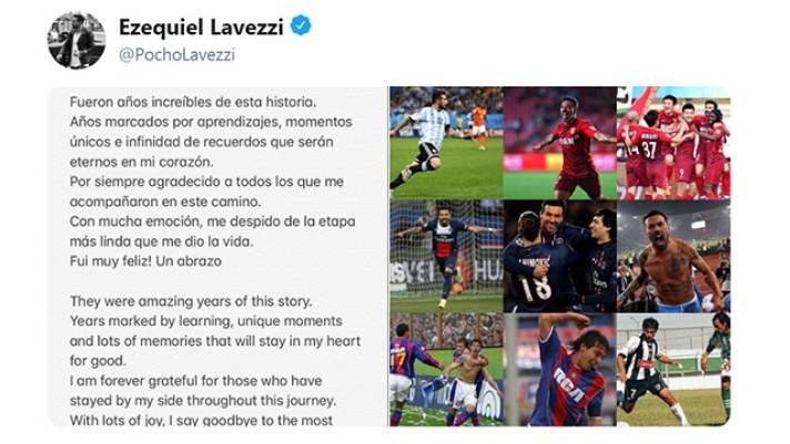 Ezequiel Lavezzi ha ufficializzato il suo addio al calcio con un messaggio su Twitter. Ecco uno dei gol più belli: quello segnato al Milan nell'ottobre 2010 (Napoli-Milan 1-2)