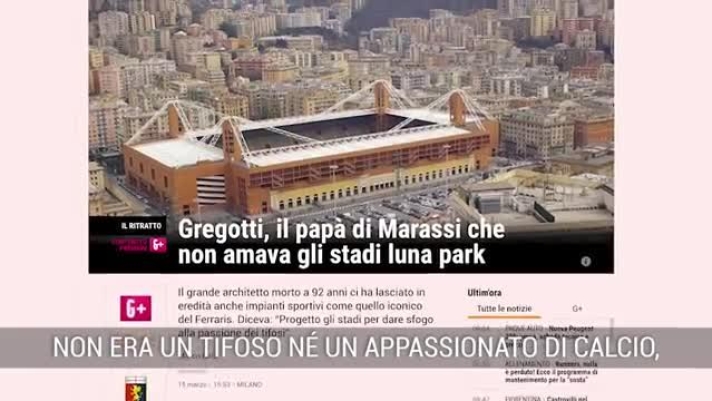 L'architetto di fama internazionale Vittorio Gregotti  stato vinto dal coronavirus. Tra le sue opere anche la ristrutturazione del Luigi Ferraris di Genova e dello Stadio Olimpico di Barcellona.